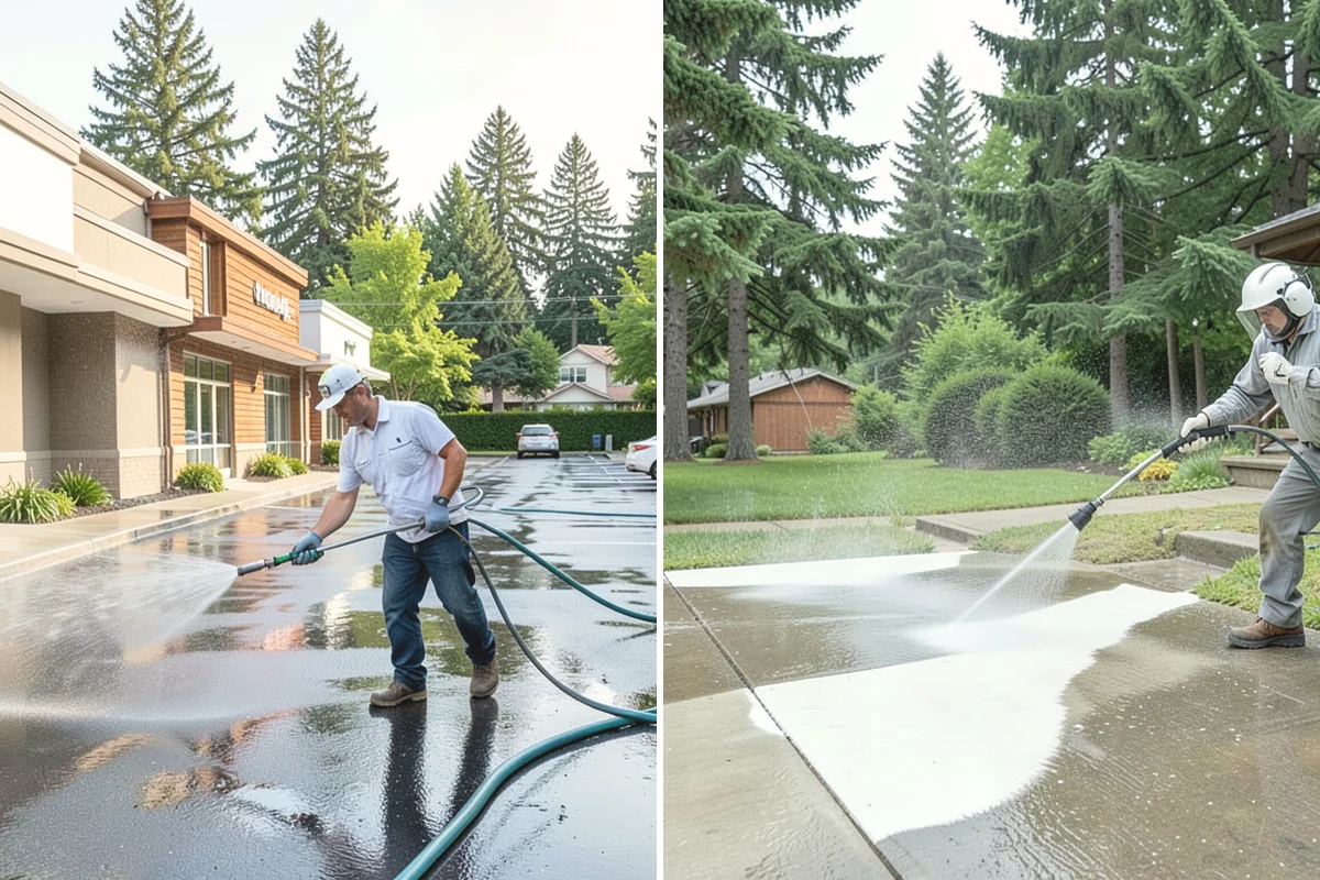 Full Exterior Cleaning Package in Carnation, King County, WA - Soft wash the roof and treat moss and streaking