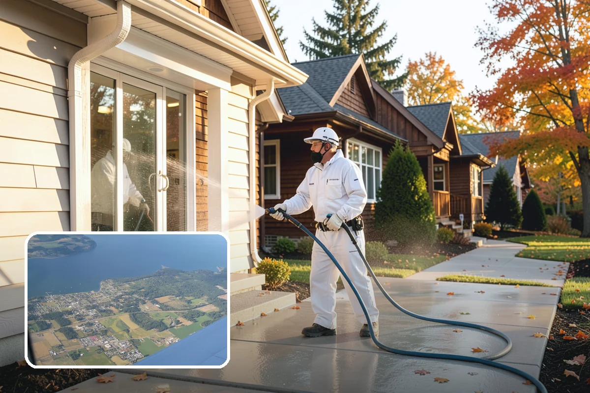 Full Exterior Cleaning Package in Coupeville, Island County, WA - Covers the entire exterior in one coordinated project
