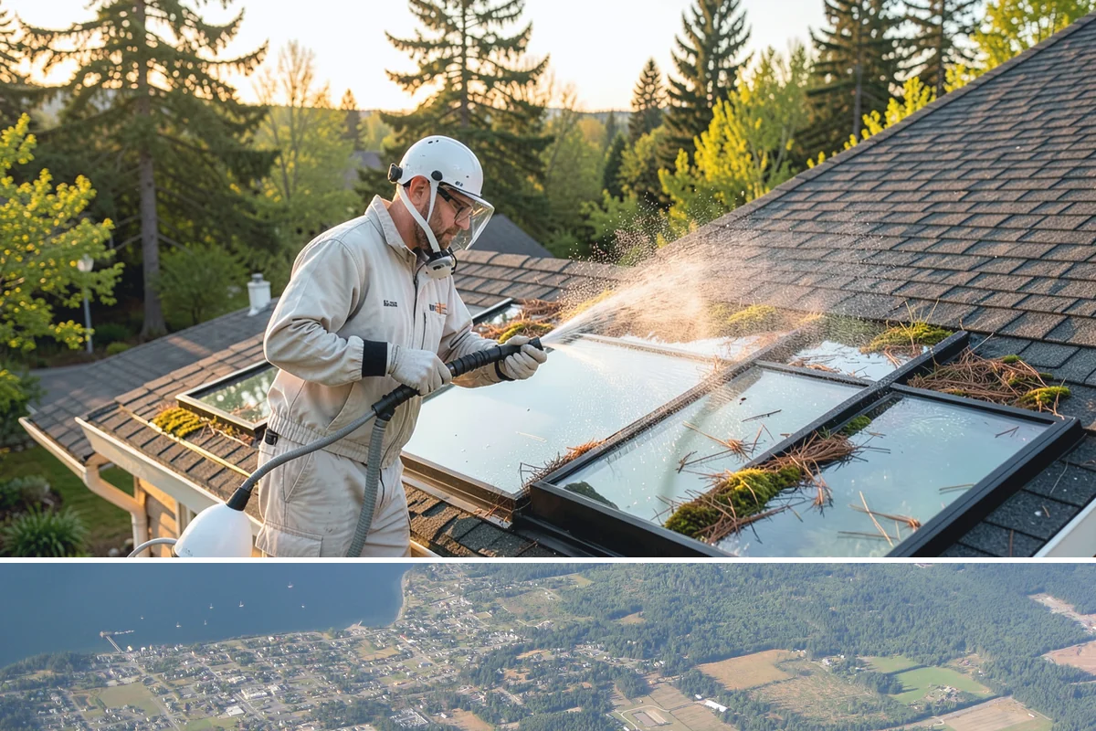 Full Exterior Cleaning Package in Coupeville, Island County, WA - A summer booking gives the whole property time to dry between stages and hold its clean finish.
