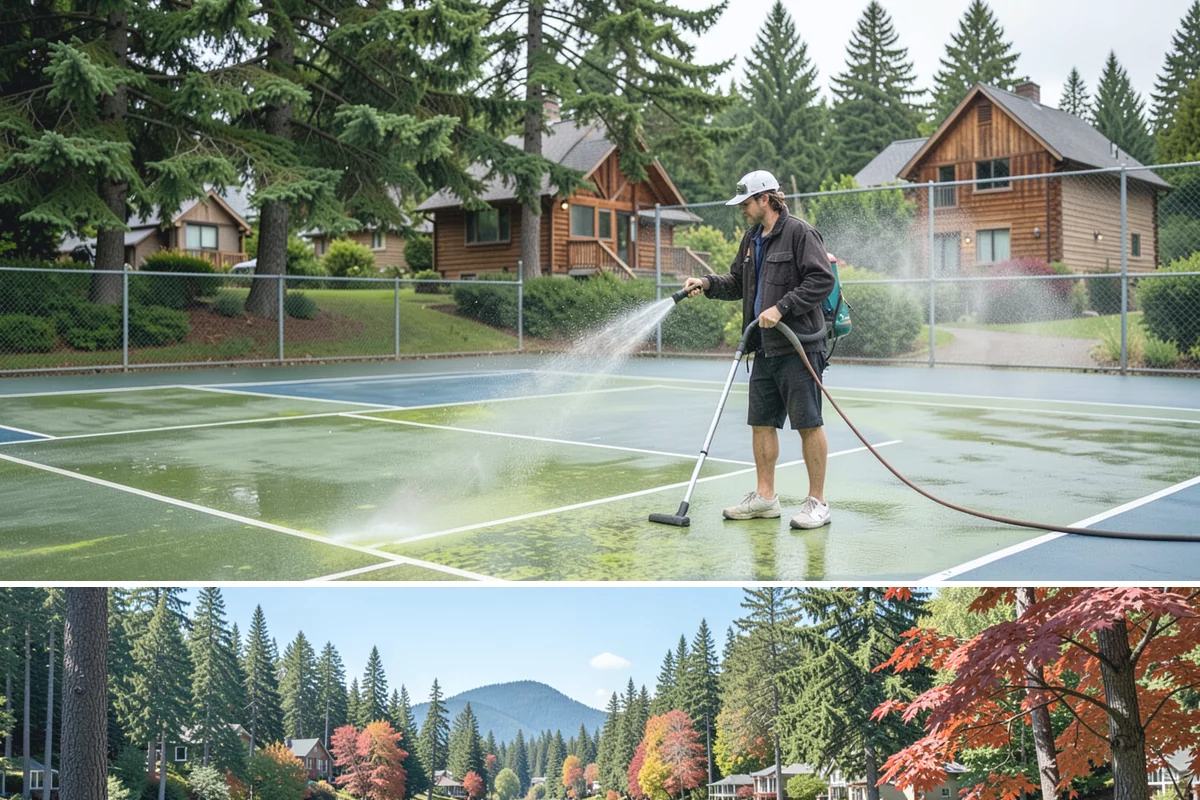 Full Exterior Cleaning Package in Covington, King County, WA - A summer booking gives the whole property time to dry between stages and hold its clean finish.