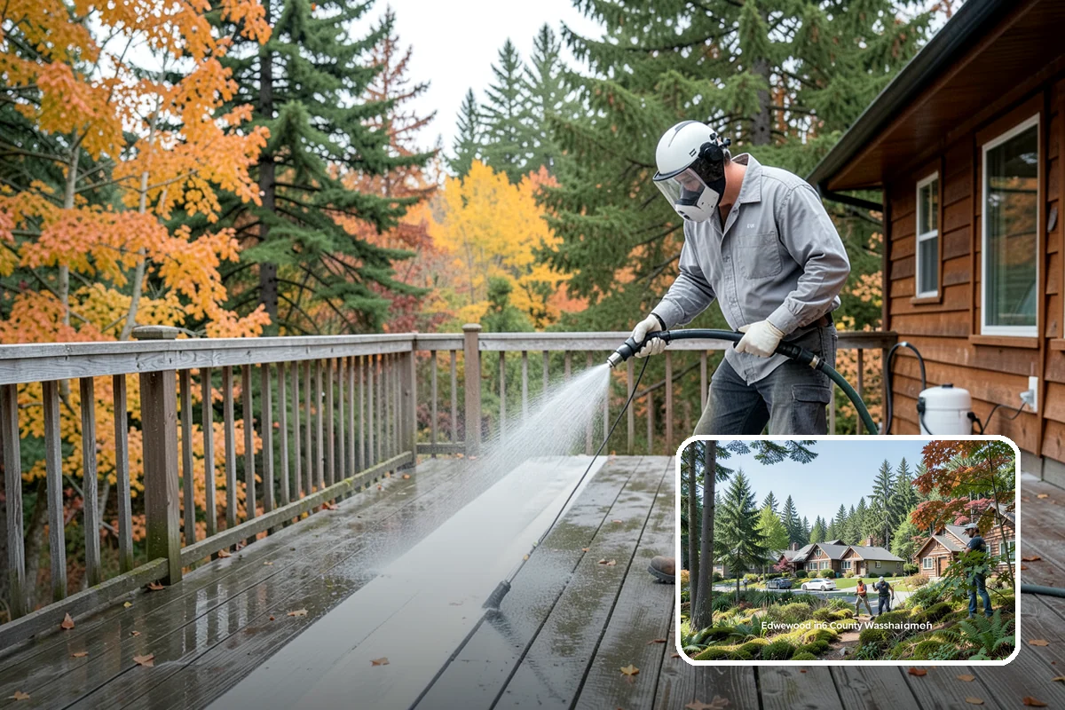 Full Exterior Cleaning Package in Edgewood, Pierce County, WA - Covers the entire exterior in one coordinated project