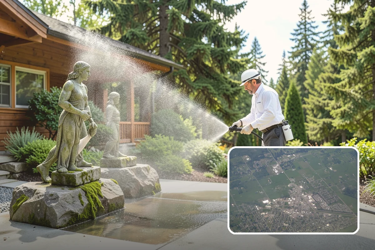 Full Exterior Cleaning Package in Enumclaw, King County, WA - Covers the entire exterior in one coordinated project