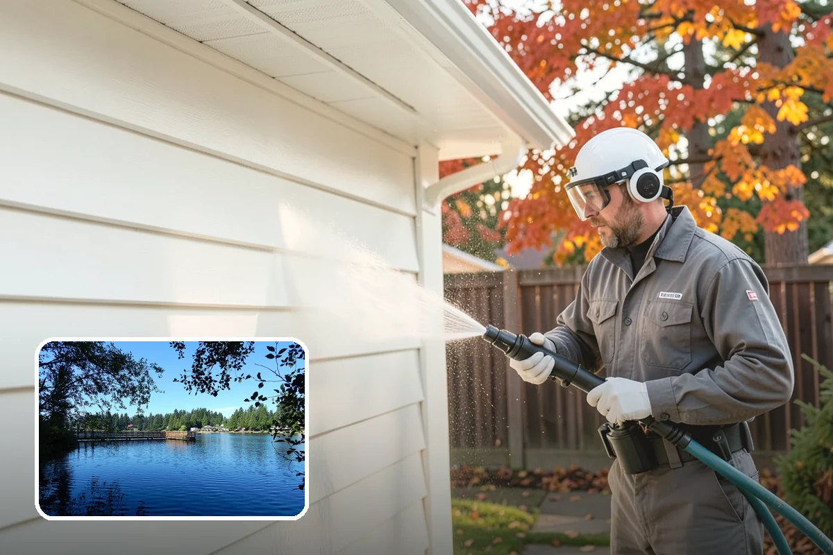 Full Exterior Cleaning Package in Federal Way, King County, WA - Covers the entire exterior in one coordinated project