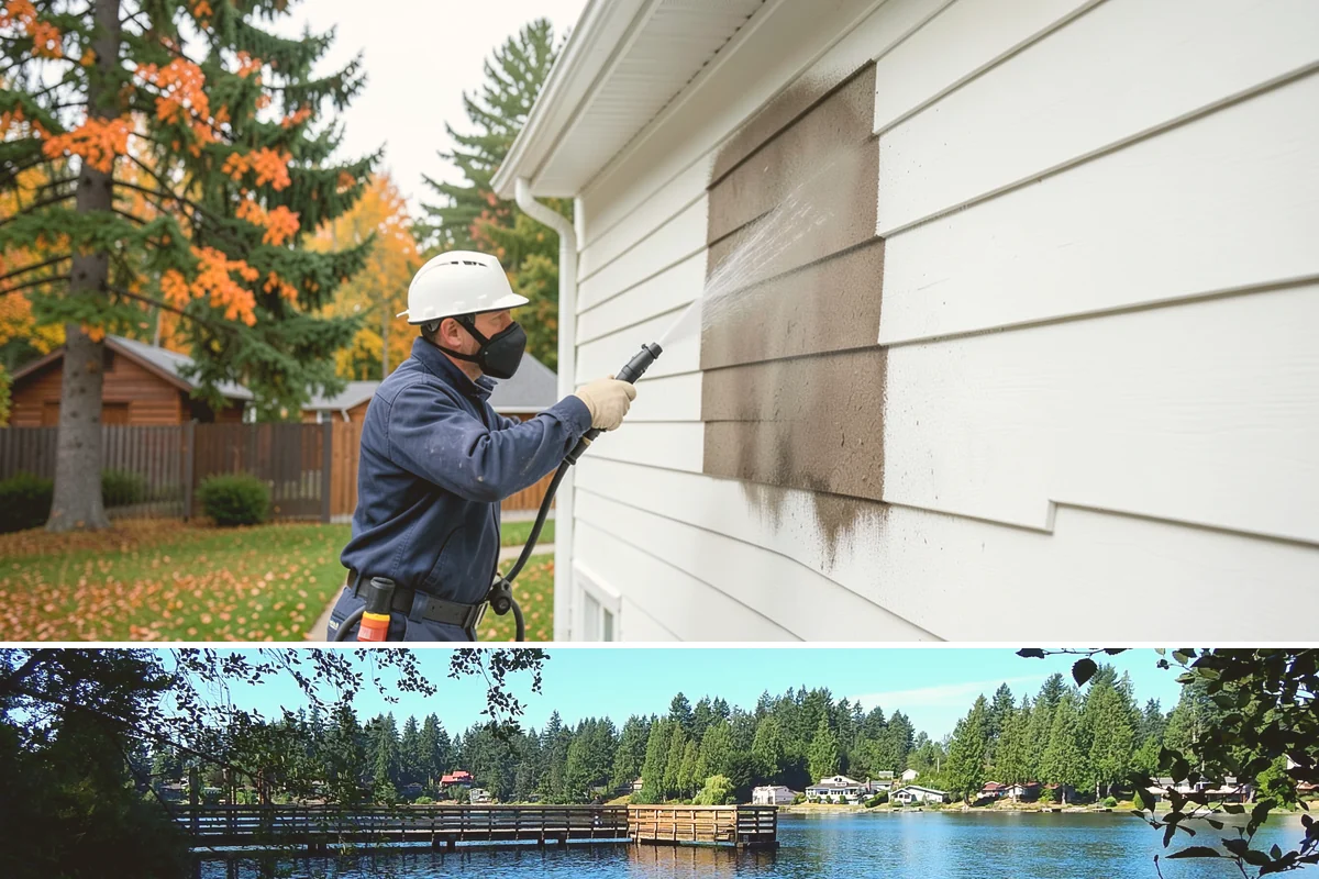 Full Exterior Cleaning Package in Federal Way, King County, WA - A summer booking gives the whole property time to dry between stages and hold its clean finish.