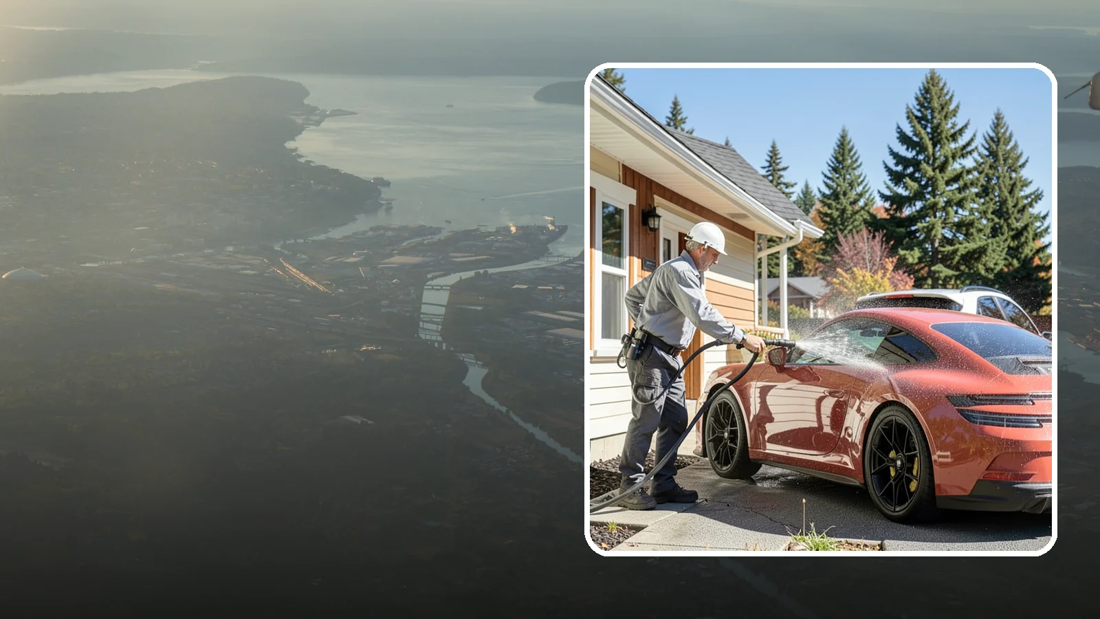 Full Exterior Cleaning Package in Fife, Pierce County, WA - We clean every exterior surface, from roof and siding to driveway and walkways, for a top-to-bottom property reset.