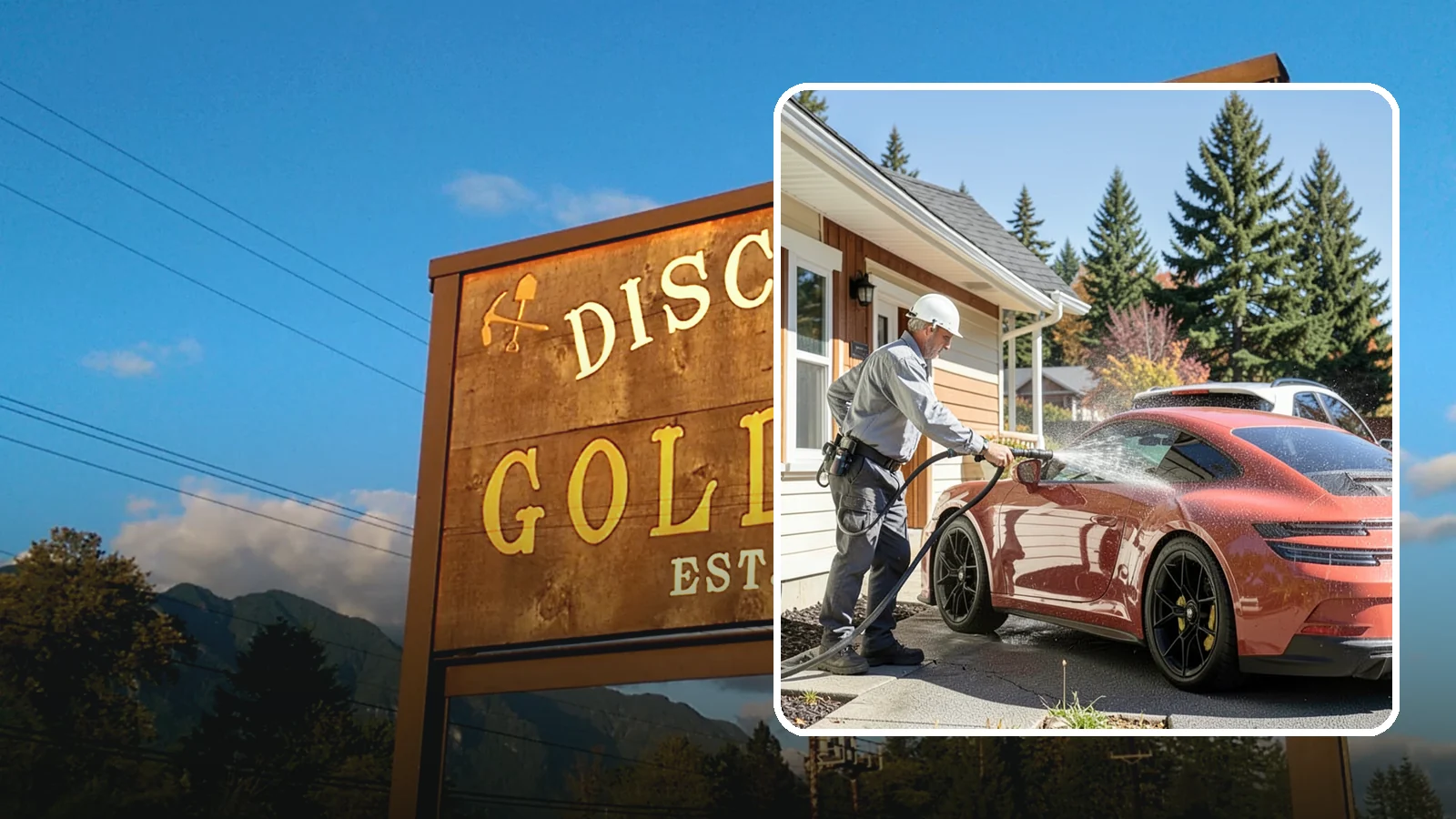 Full Exterior Cleaning Package in Gold Bar, Snohomish County, WA - We clean every exterior surface, from roof and siding to driveway and walkways, for a top-to-bottom property reset.