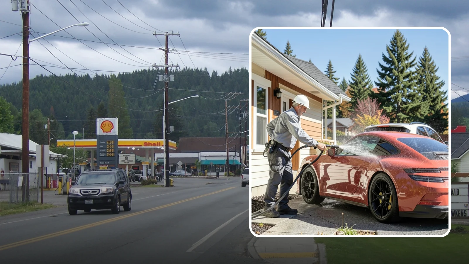 Full Exterior Cleaning Package in Granite Falls, Snohomish County, WA - We clean every exterior surface, from roof and siding to driveway and walkways, for a top-to-bottom property reset.