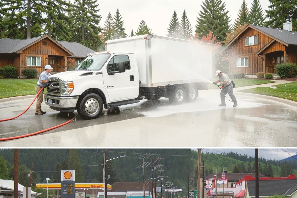 Full Exterior Cleaning Package in Granite Falls, Snohomish County, WA - A summer booking gives the whole property time to dry between stages and hold its clean finish.