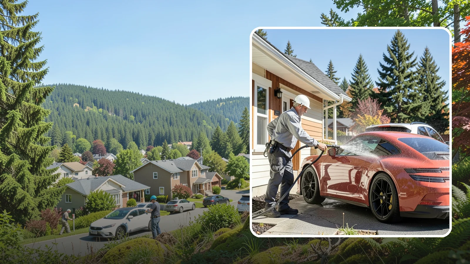 Full Exterior Cleaning Package in Index, Snohomish County, WA - We clean every exterior surface, from roof and siding to driveway and walkways, for a top-to-bottom property reset.
