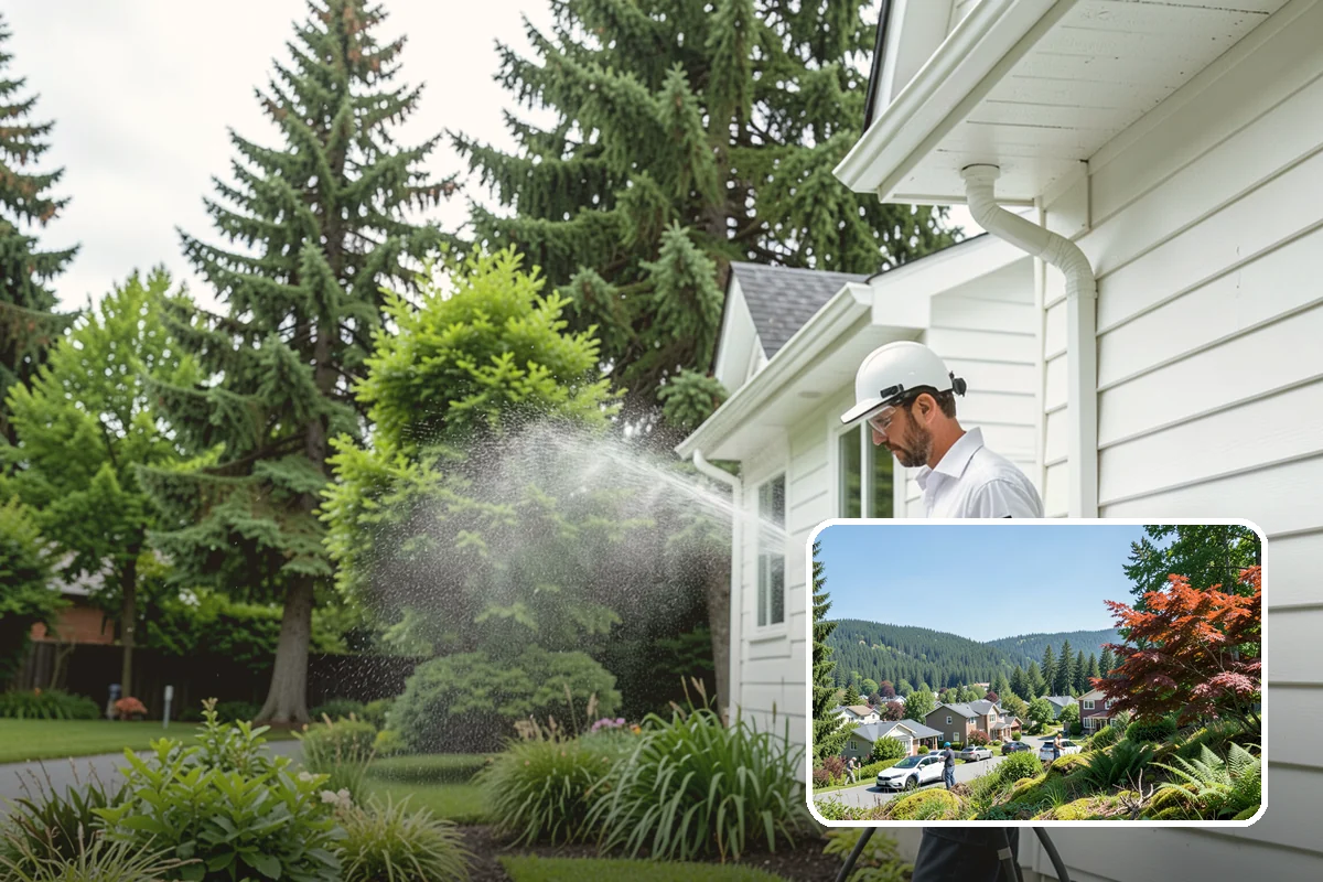 Full Exterior Cleaning Package in Index, Snohomish County, WA - Covers the entire exterior in one coordinated project