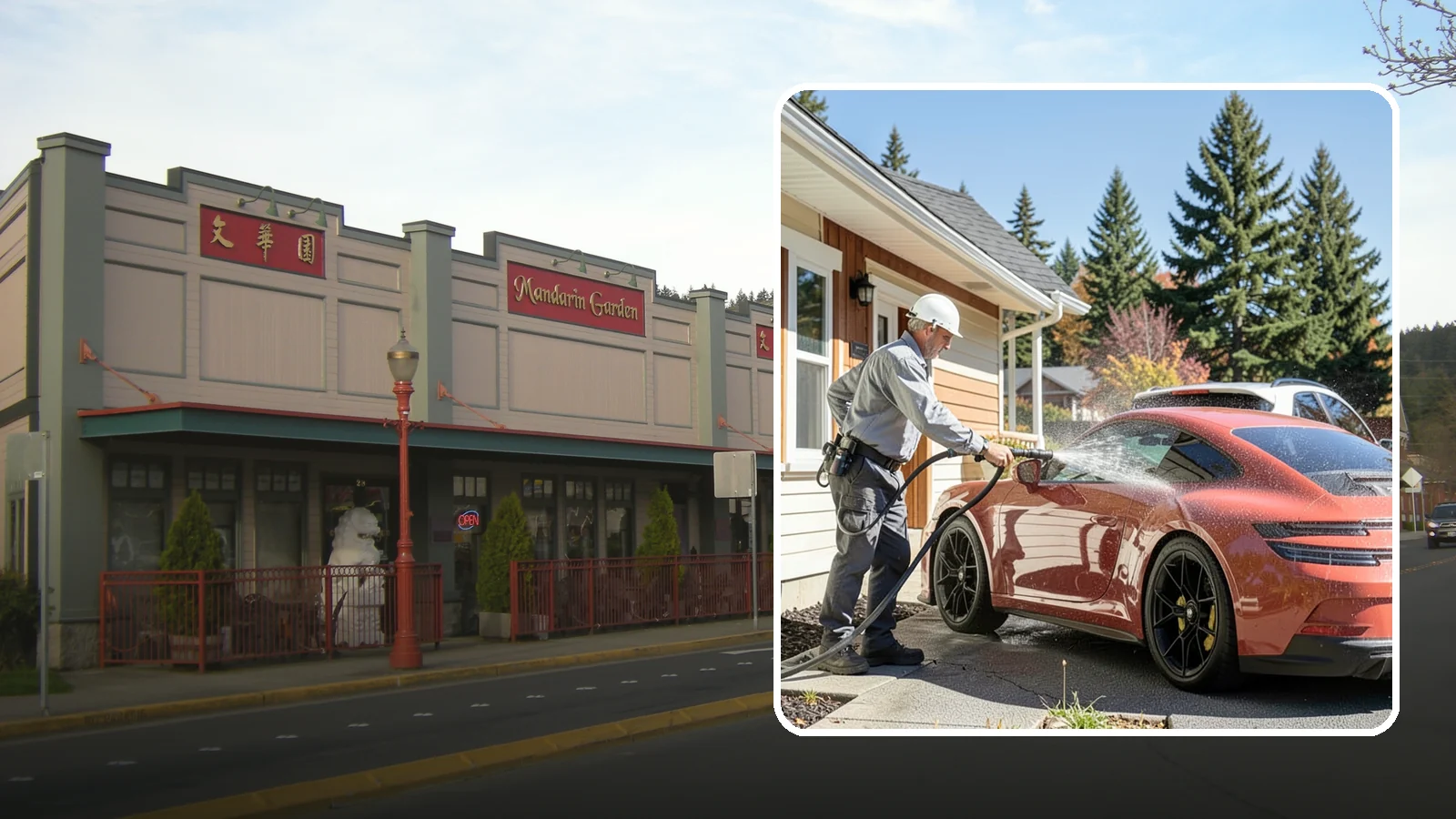 Full Exterior Cleaning Package in Issaquah, King County, WA - We clean every exterior surface, from roof and siding to driveway and walkways, for a top-to-bottom property reset.