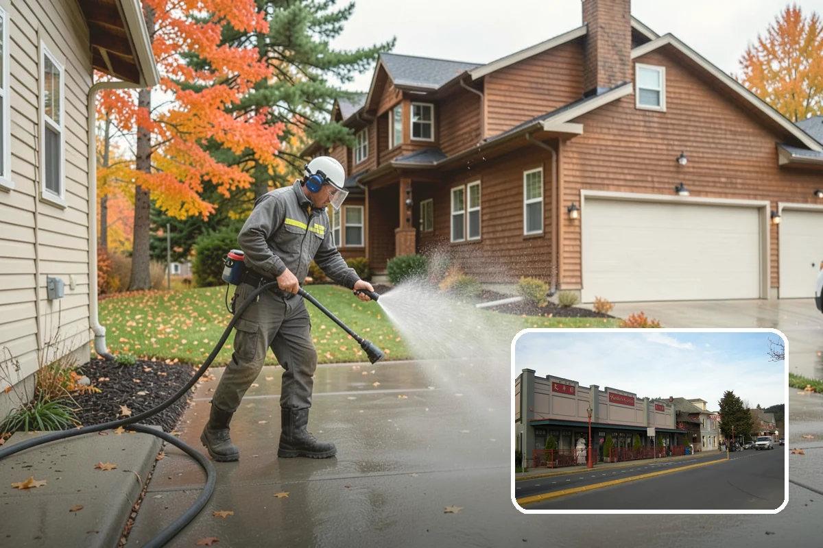 Full Exterior Cleaning Package in Issaquah, King County, WA - Covers the entire exterior in one coordinated project