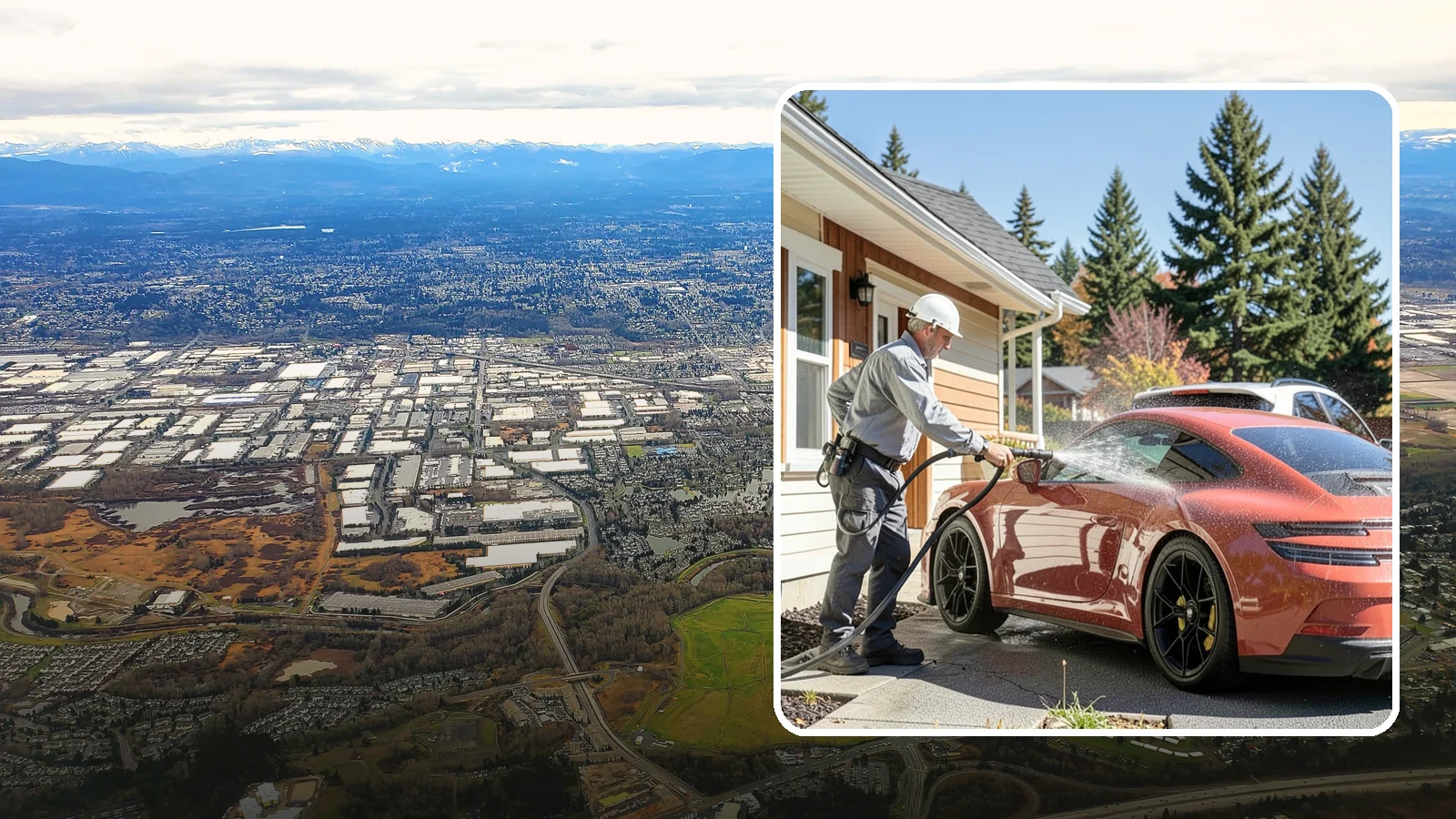 Full Exterior Cleaning Package in Kent, King County, WA - We clean every exterior surface, from roof and siding to driveway and walkways, for a top-to-bottom property reset.