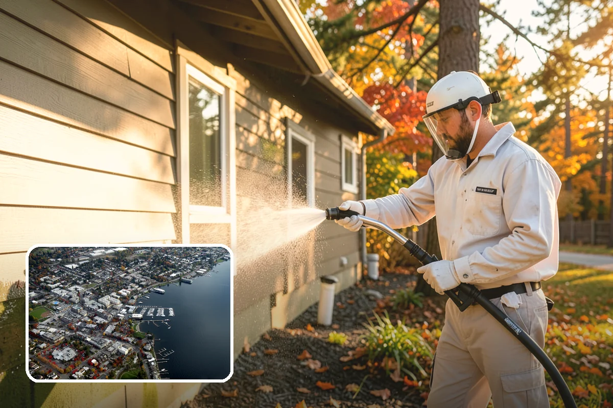 Full Exterior Cleaning Package in Kirkland, King County, WA - Covers the entire exterior in one coordinated project