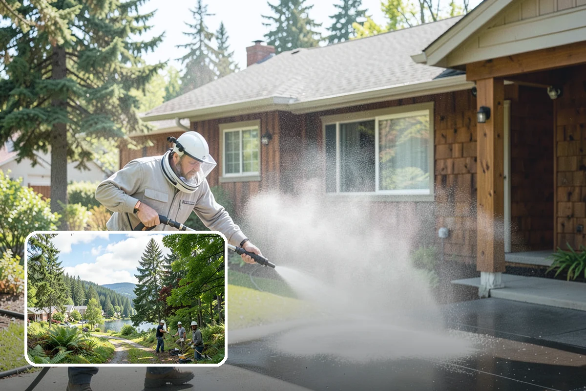 Full Exterior Cleaning Package in Lake Forest Park, King County, WA - Covers the entire exterior in one coordinated project