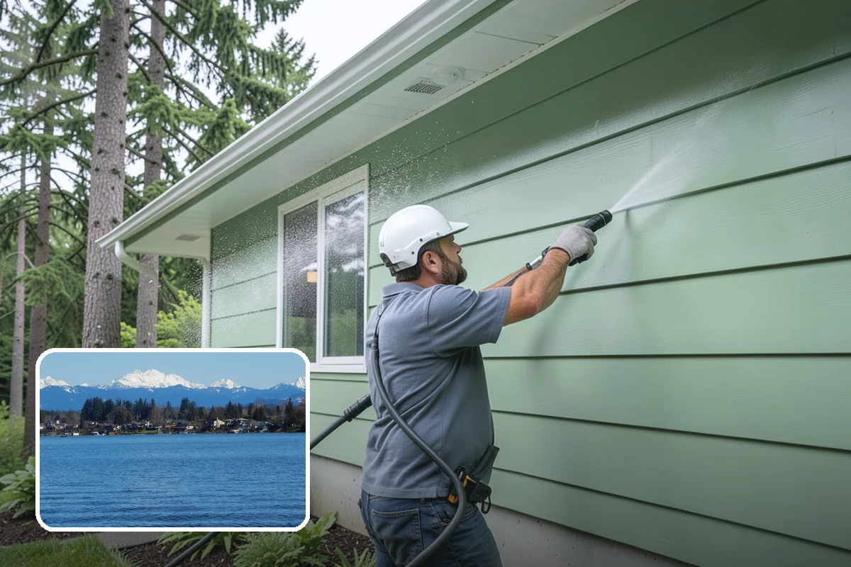 Full Exterior Cleaning Package in Lake Stevens, Snohomish County, WA - Covers the entire exterior in one coordinated project