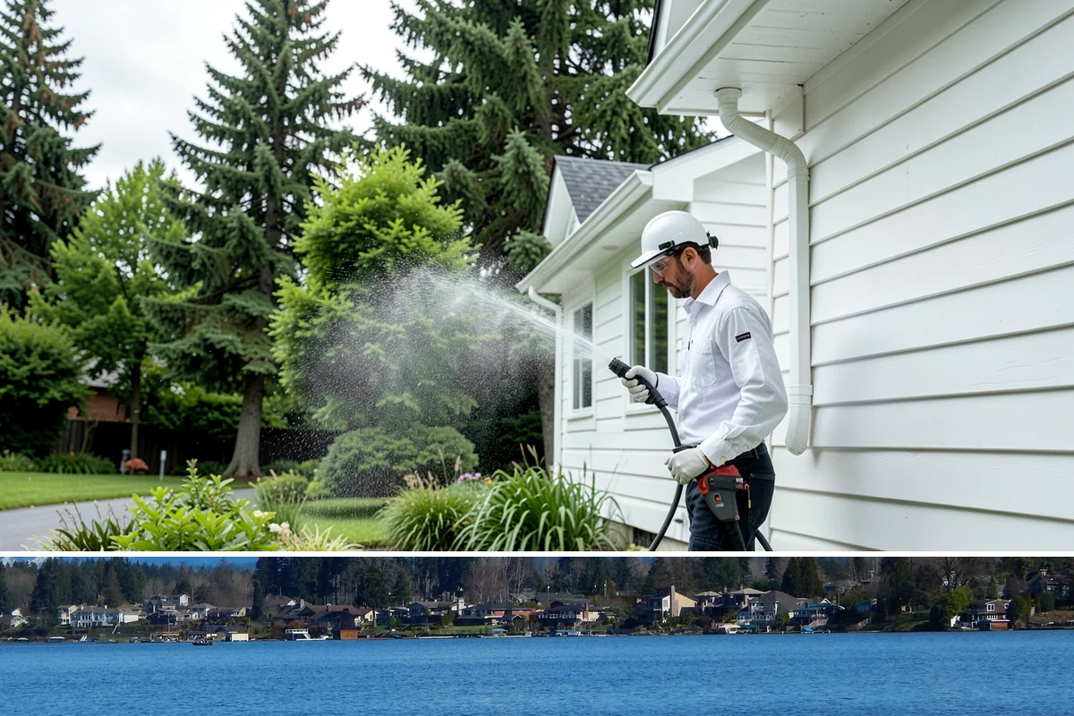 Full Exterior Cleaning Package in Lake Stevens, Snohomish County, WA - A summer booking gives the whole property time to dry between stages and hold its clean finish.