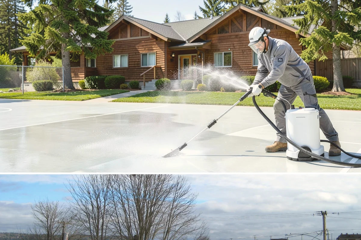 Full Exterior Cleaning Package in Langley, Island County, WA - A summer booking gives the whole property time to dry between stages and hold its clean finish.
