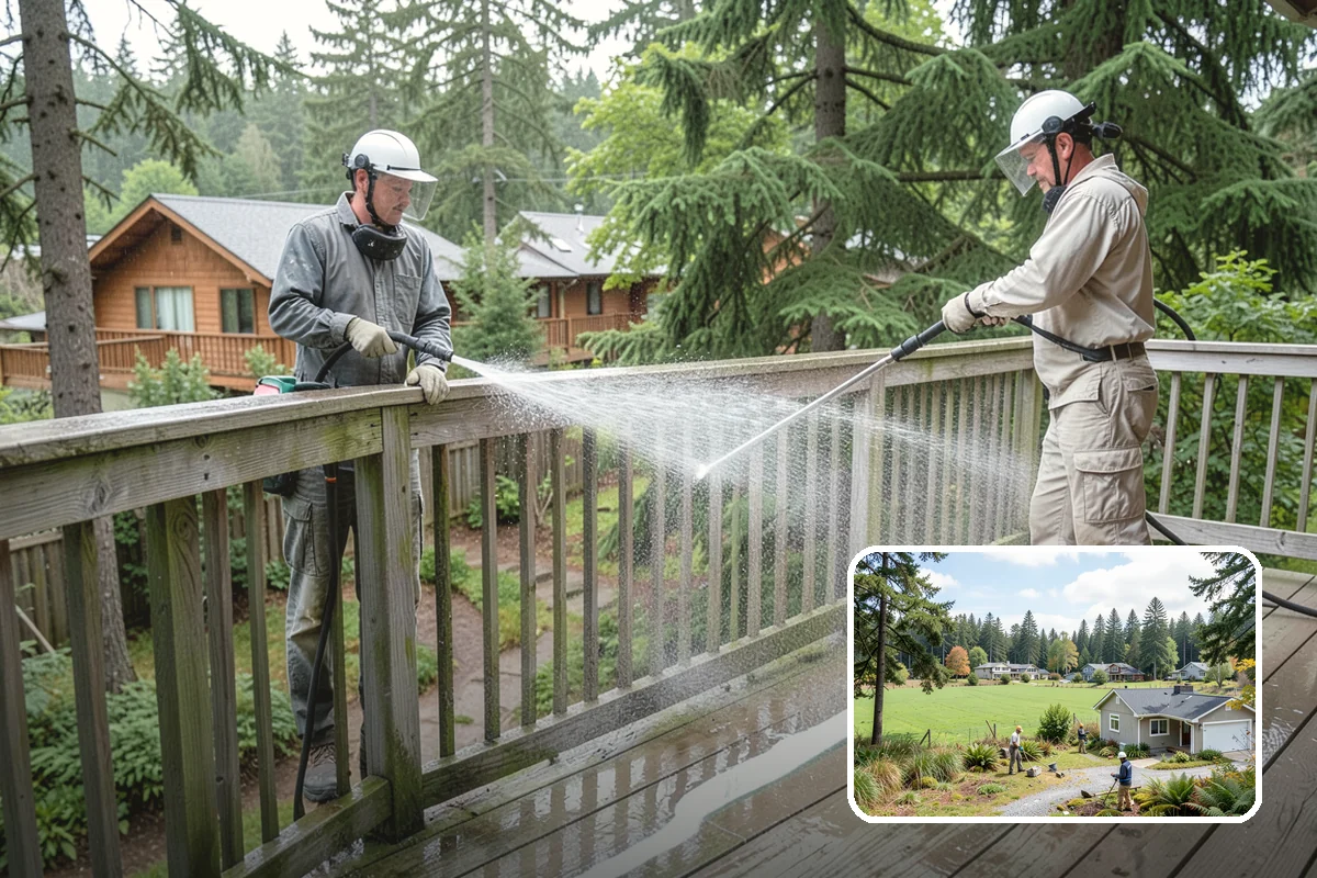 Full Exterior Cleaning Package in Lyman, Skagit County, WA - Covers the entire exterior in one coordinated project