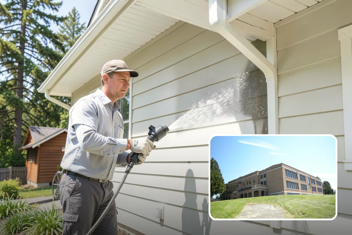 Full Exterior Cleaning Package in Maple Valley, King County, WA - Covers the entire exterior in one coordinated project