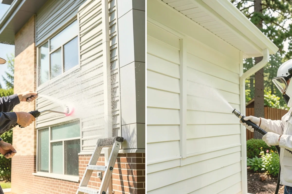Full Exterior Cleaning Package in Mount Vernon, Skagit County, WA - Soft wash the roof and treat moss and streaking