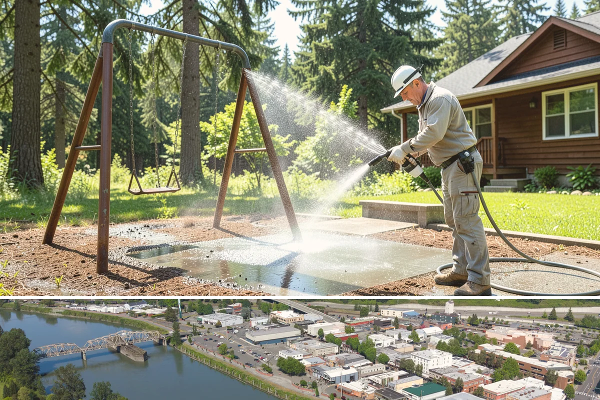 Full Exterior Cleaning Package in Mount Vernon, Skagit County, WA - A summer booking gives the whole property time to dry between stages and hold its clean finish.
