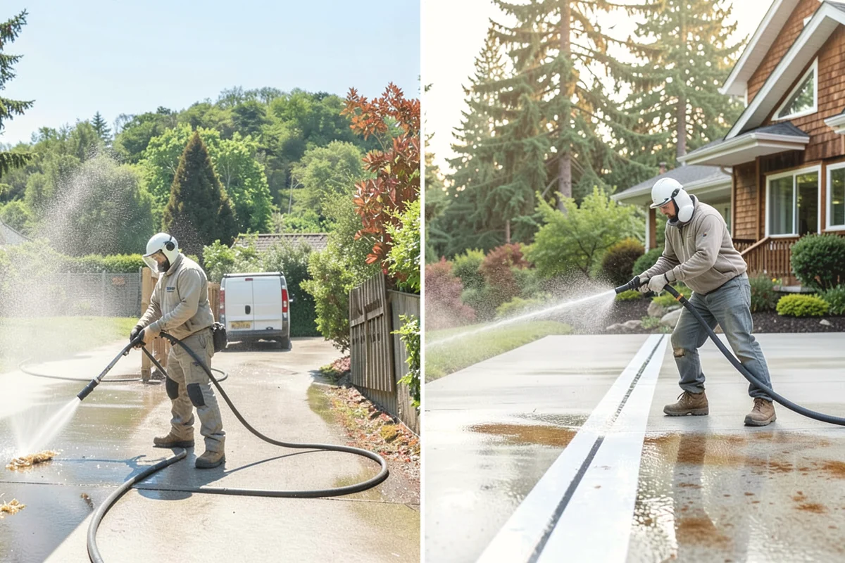 Full Exterior Cleaning Package in Mountlake Terrace, Snohomish County, WA - Soft wash the roof and treat moss and streaking