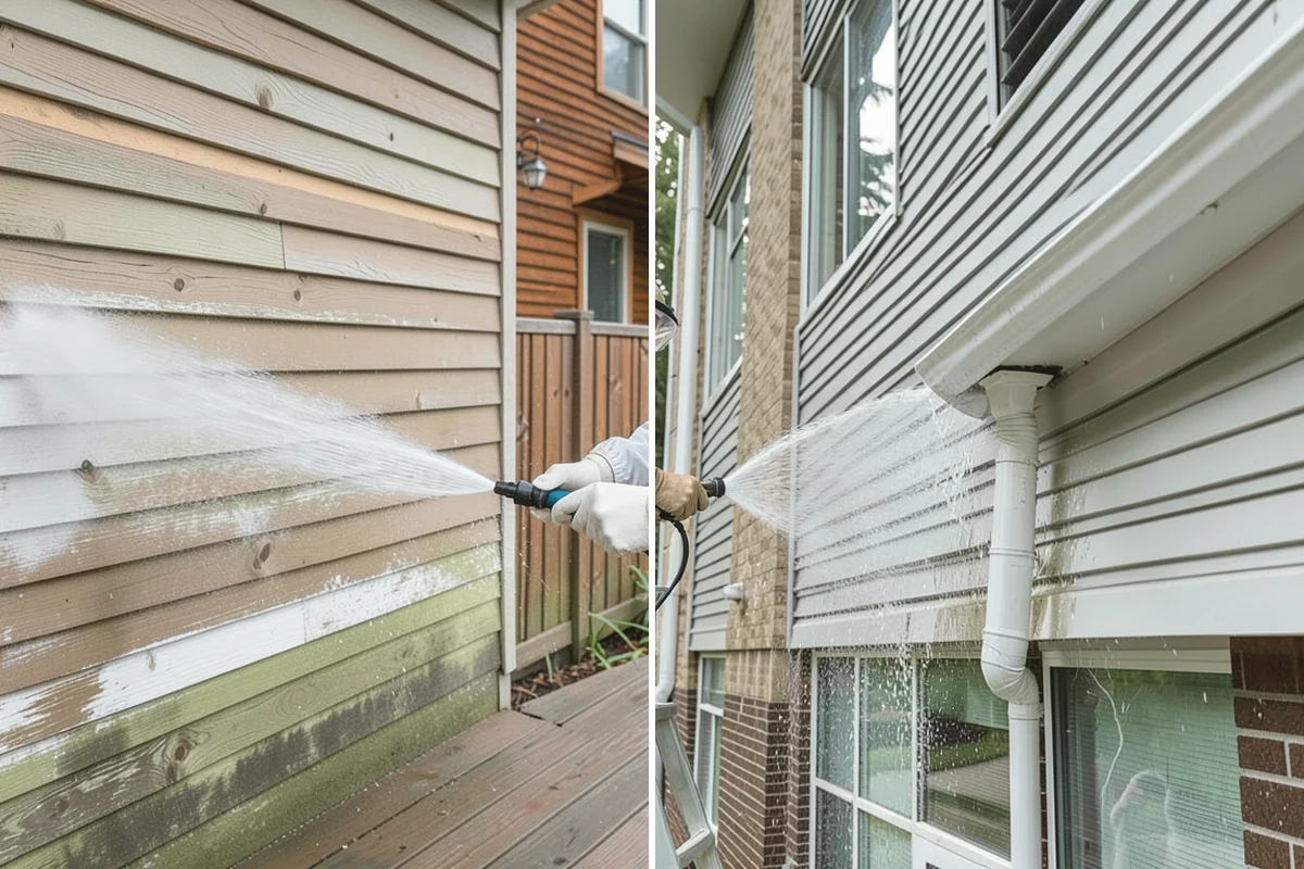 Full Exterior Cleaning Package in Mukilteo, Snohomish County, WA - Soft wash the roof and treat moss and streaking