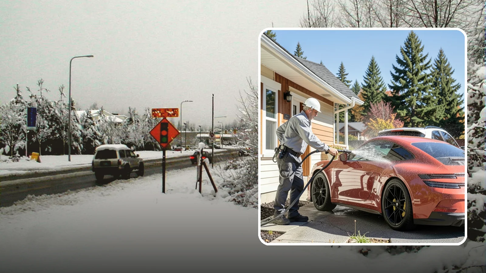 Full Exterior Cleaning Package in Newcastle, King County, WA - We clean every exterior surface, from roof and siding to driveway and walkways, for a top-to-bottom property reset.