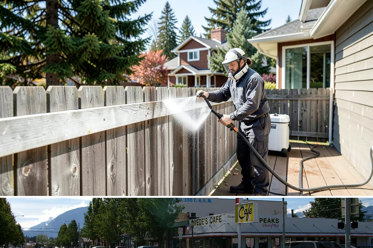 Full Exterior Cleaning Package in North Bend, King County, WA - A summer booking gives the whole property time to dry between stages and hold its clean finish.