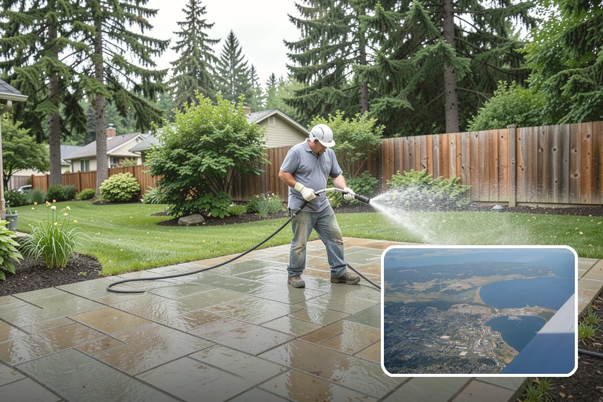 Full Exterior Cleaning Package in Oak Harbor, Island County, WA - Covers the entire exterior in one coordinated project