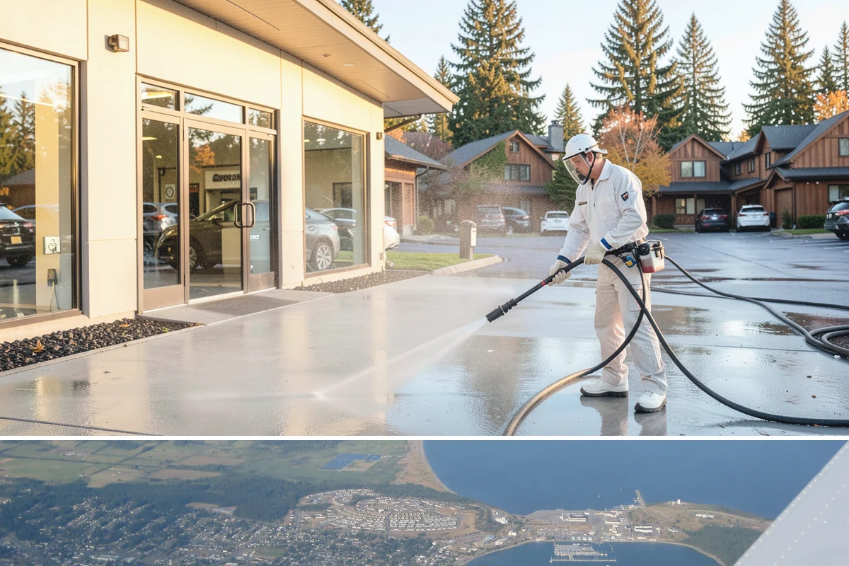 Full Exterior Cleaning Package in Oak Harbor, Island County, WA - A summer booking gives the whole property time to dry between stages and hold its clean finish.