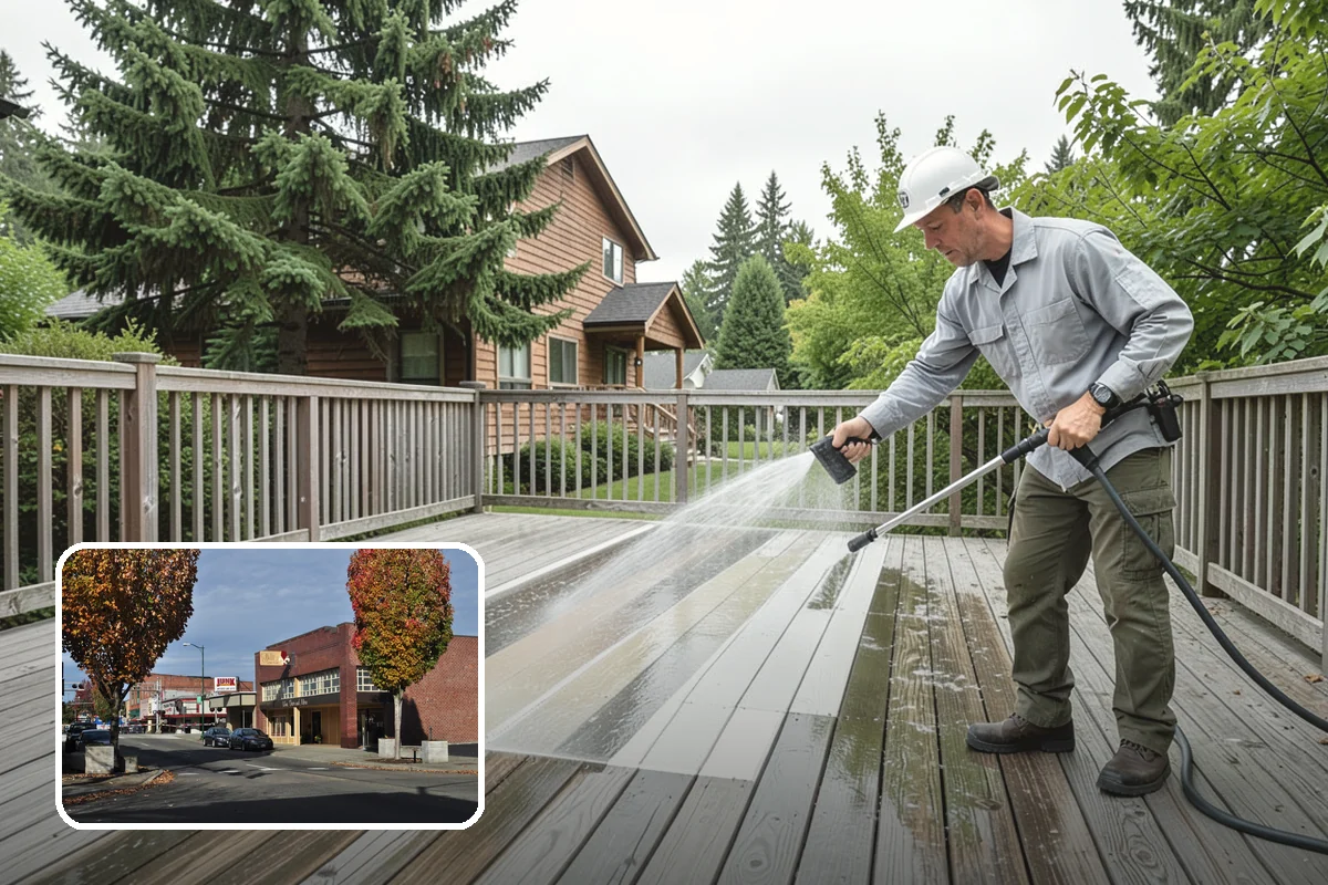 Full Exterior Cleaning Package in Puyallup, Pierce County, WA - Covers the entire exterior in one coordinated project