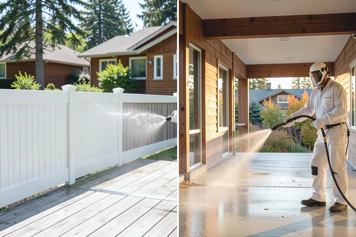 Full Exterior Cleaning Package in Redmond, King County, WA - Soft wash the roof and treat moss and streaking