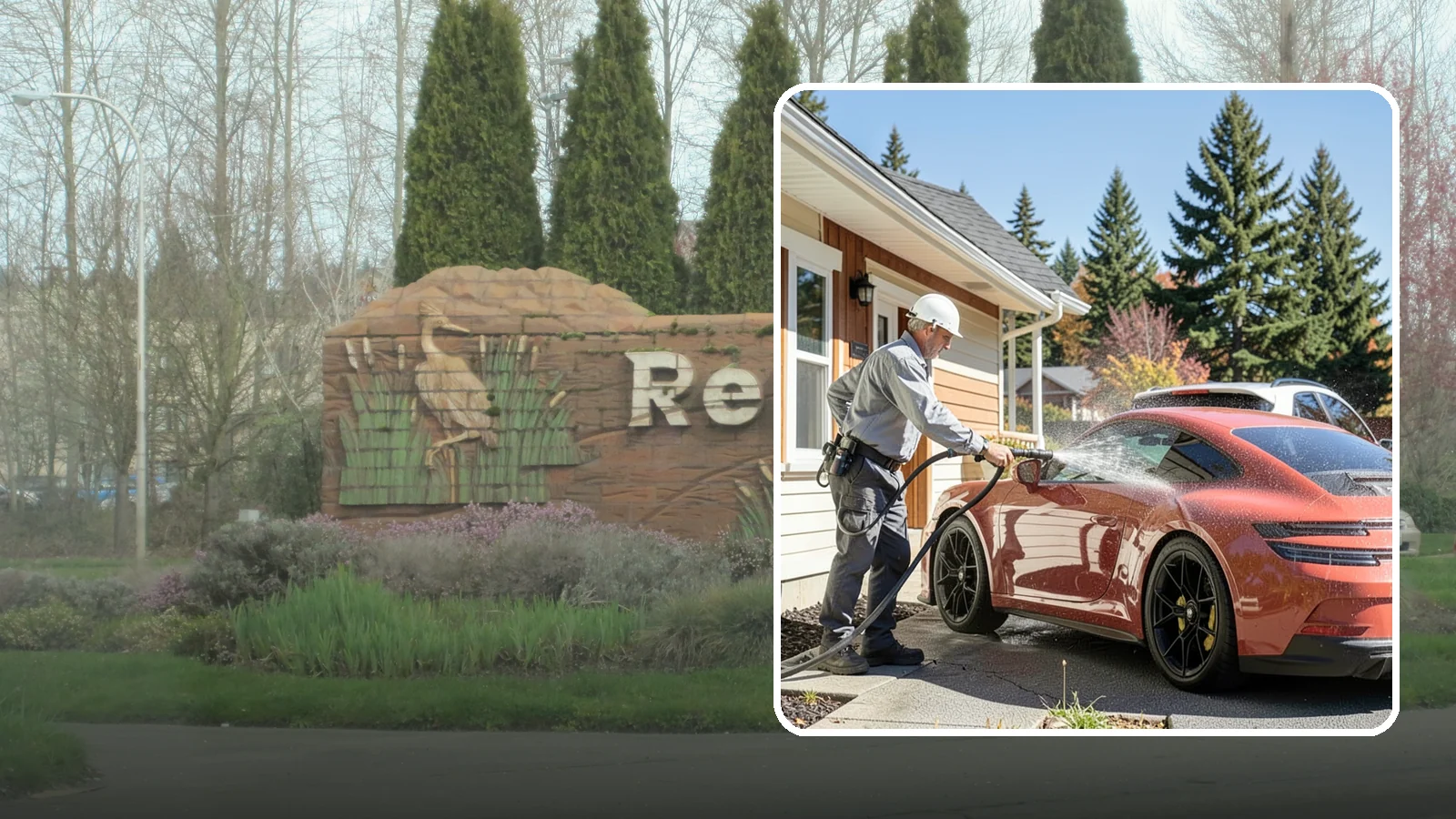 Full Exterior Cleaning Package in Renton, King County, WA - We clean every exterior surface, from roof and siding to driveway and walkways, for a top-to-bottom property reset.