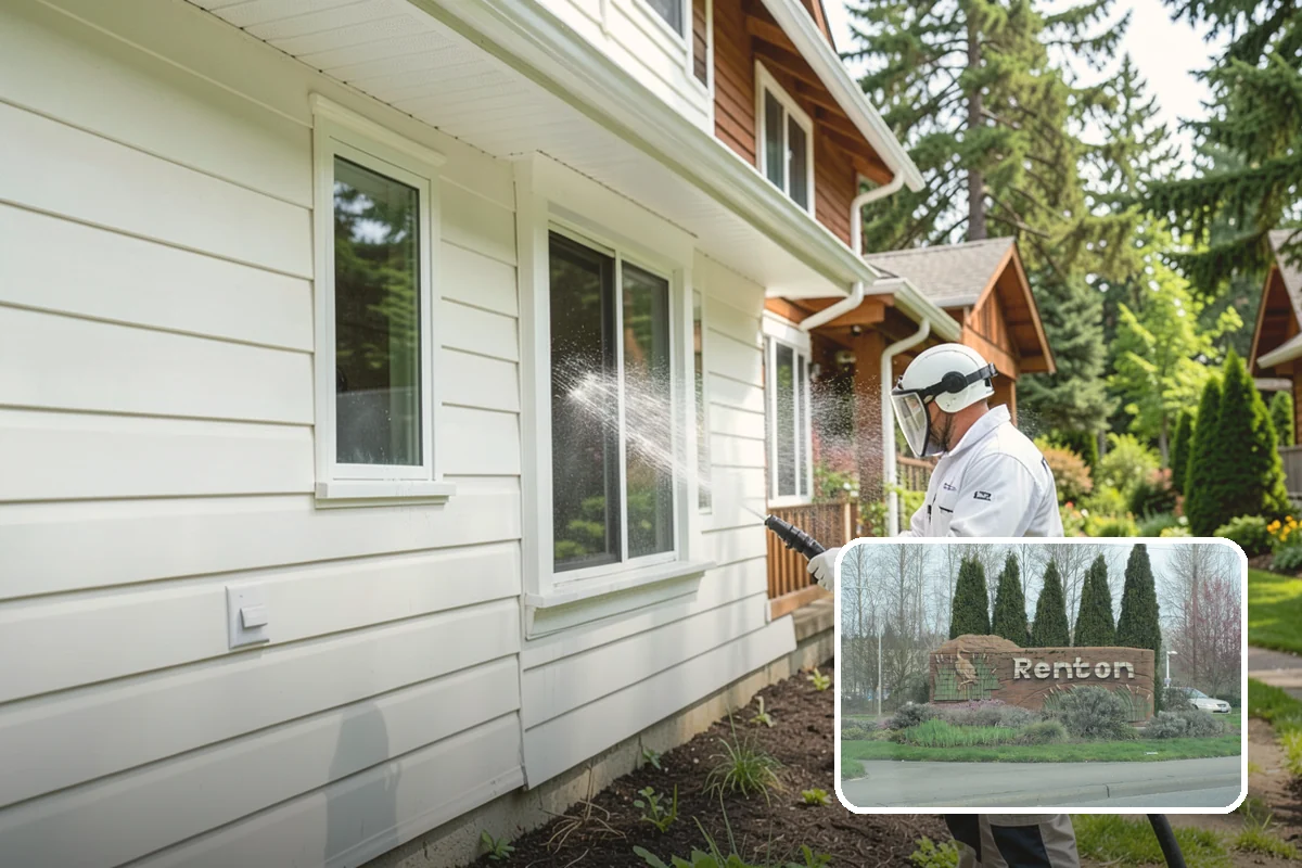 Full Exterior Cleaning Package in Renton, King County, WA - Covers the entire exterior in one coordinated project