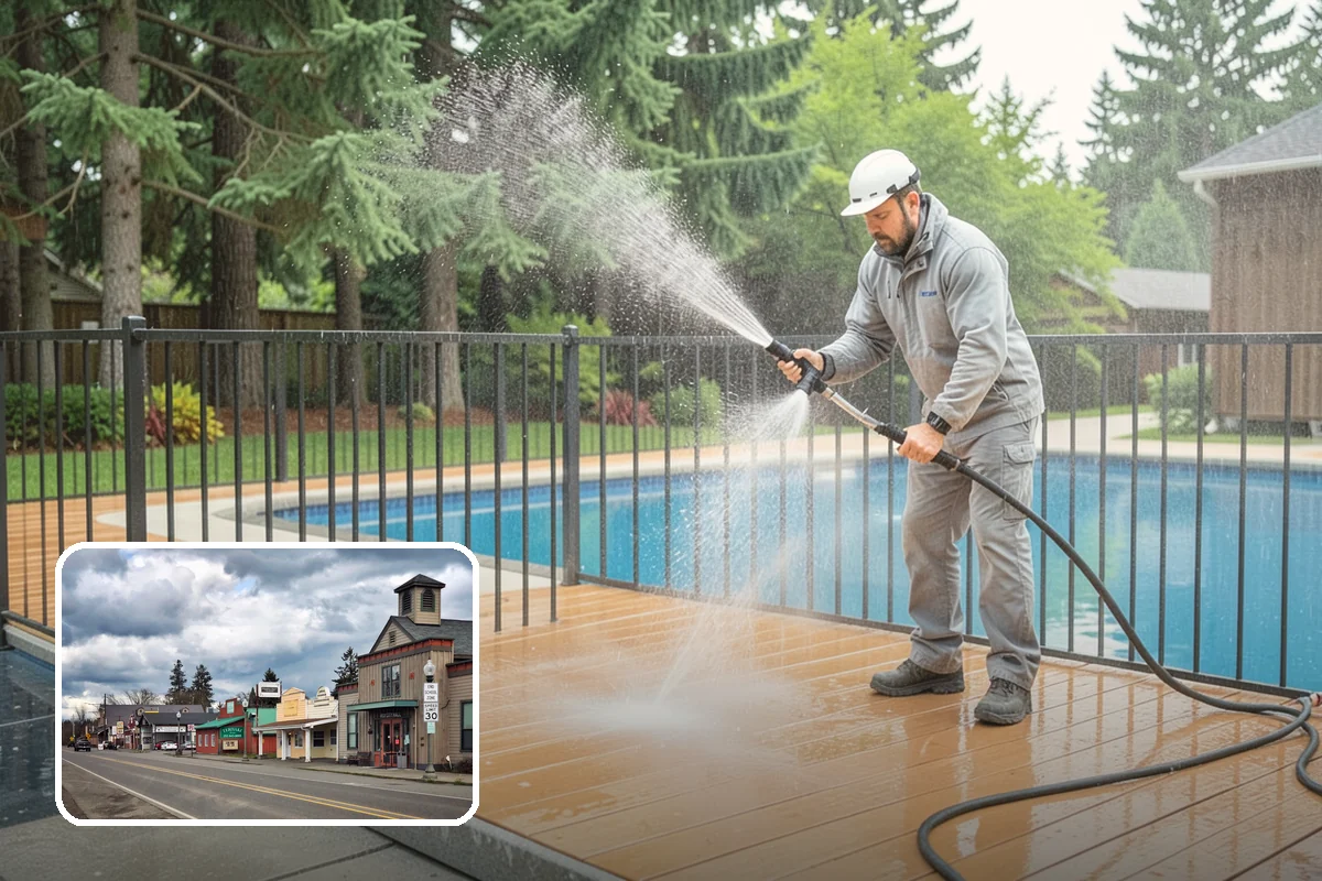 Full Exterior Cleaning Package in Roy, Pierce County, WA - Covers the entire exterior in one coordinated project