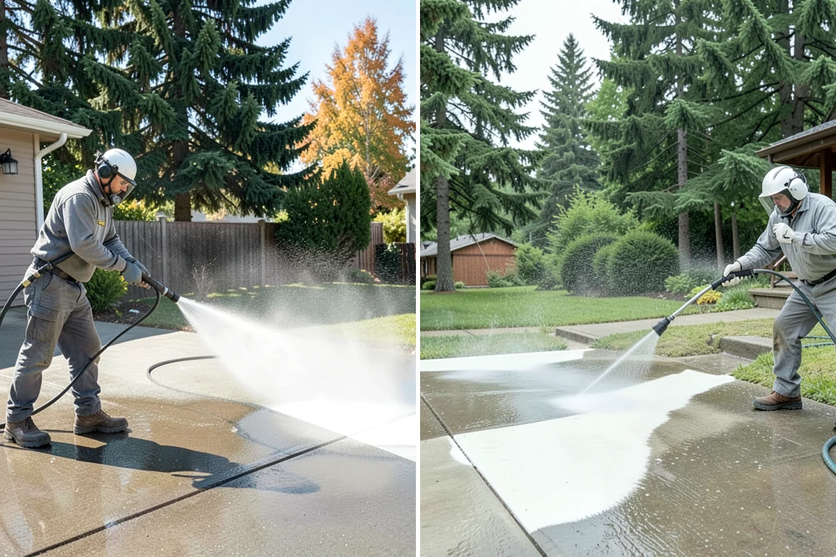Full Exterior Cleaning Package in Shoreline, King County, WA - Soft wash the roof and treat moss and streaking