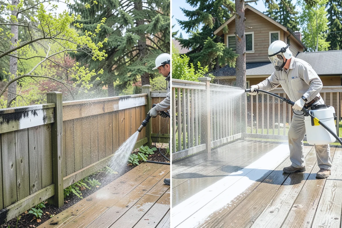 Full Exterior Cleaning Package in Skykomish, King County, WA - Soft wash the roof and treat moss and streaking