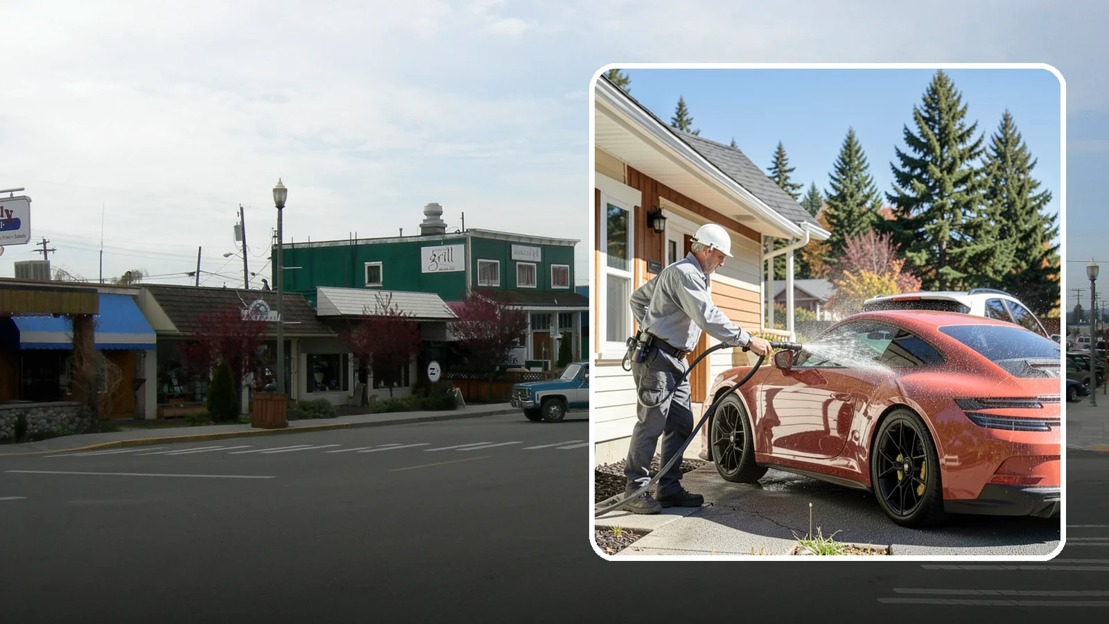 Full Exterior Cleaning Package in Stanwood, Snohomish County, WA - We clean every exterior surface, from roof and siding to driveway and walkways, for a top-to-bottom property reset.