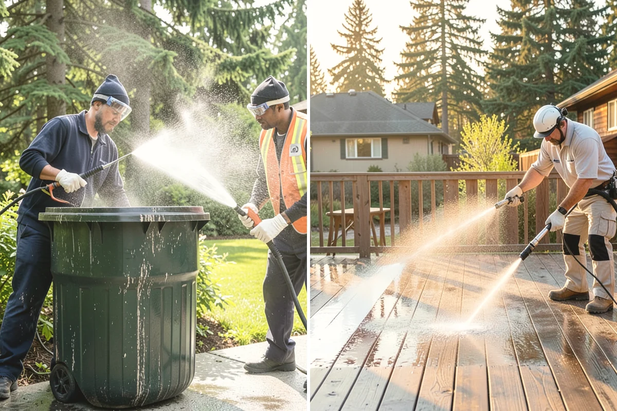 Full Exterior Cleaning Package in Tukwila, King County, WA - Soft wash the roof and treat moss and streaking