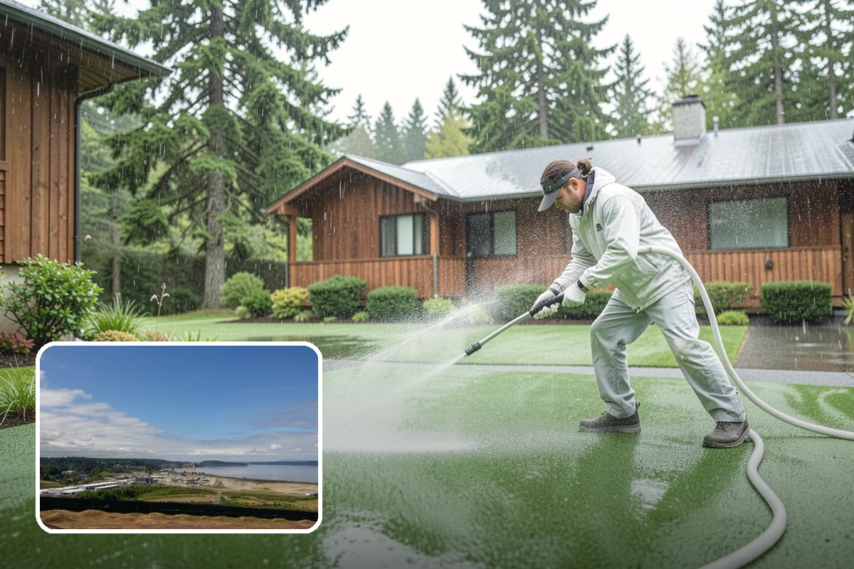 Full Exterior Cleaning Package in University Place, Pierce County, WA - Covers the entire exterior in one coordinated project