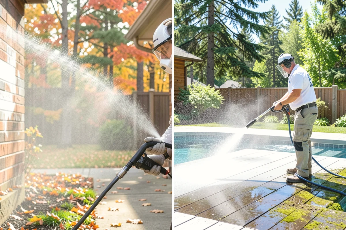 Full Exterior Cleaning Package in University Place, Pierce County, WA - Soft wash the roof and treat moss and streaking