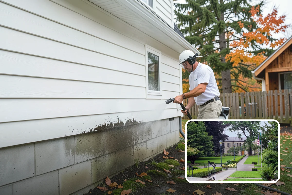 Full Exterior Cleaning Package in Woodinville, King County, WA - Covers the entire exterior in one coordinated project