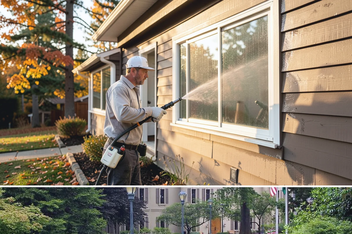 Full Exterior Cleaning Package in Woodinville, King County, WA - A summer booking gives the whole property time to dry between stages and hold its clean finish.