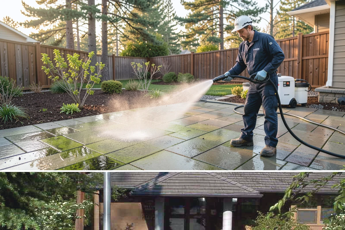 Full Exterior Cleaning Package in Yarrow Point, King County, WA - A summer booking gives the whole property time to dry between stages and hold its clean finish.