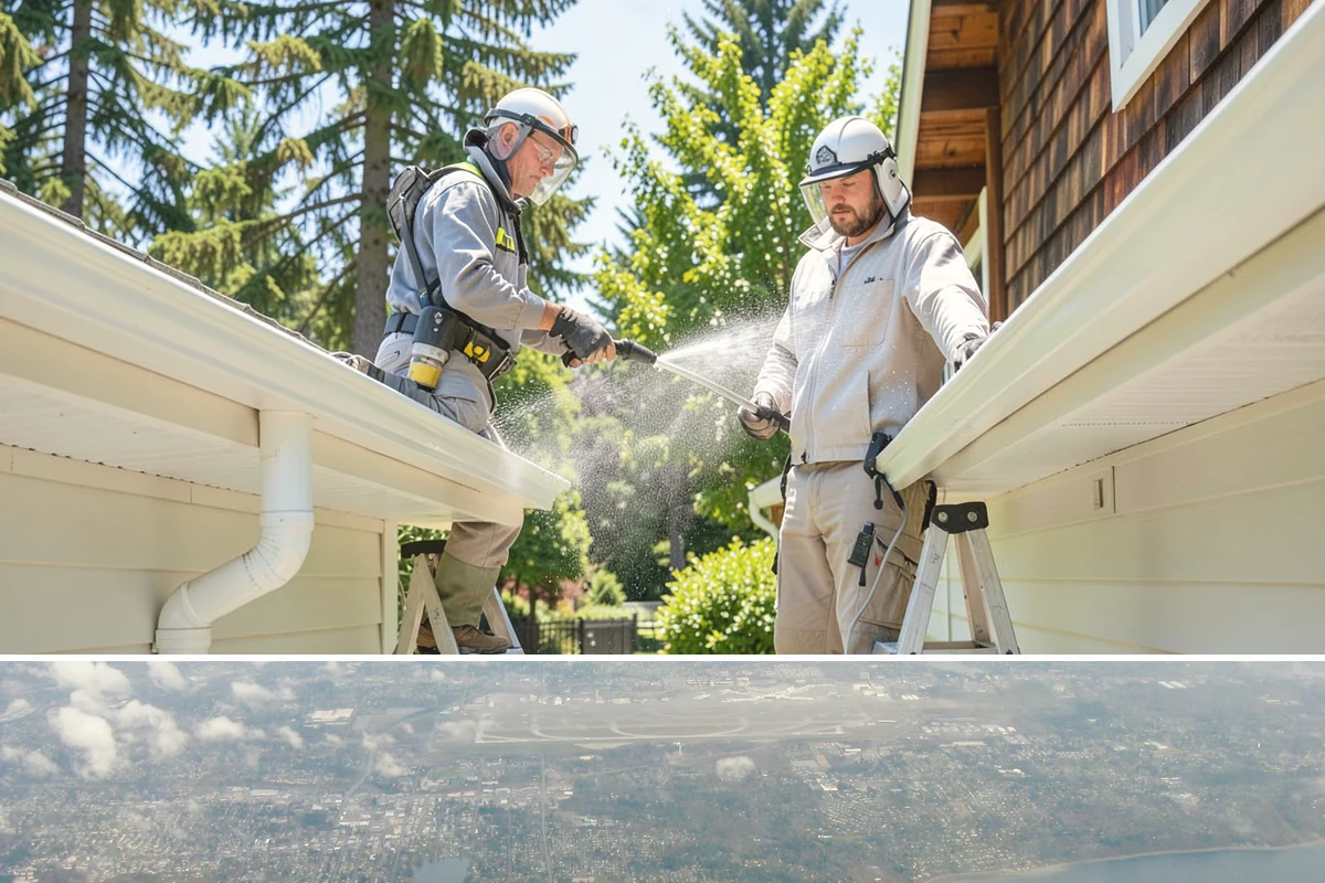 Garage Door Washing in Burien, King County, WA - Spring is ideal for clearing the heavy cedar and cottonwood pollen that coats doors after a wet Northwest winter.