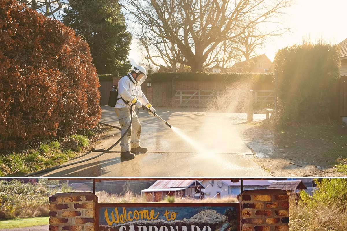 Garage Door Washing in Carbonado, Pierce County, WA - Spring is ideal for clearing the heavy cedar and cottonwood pollen that coats doors after a wet Northwest winter.