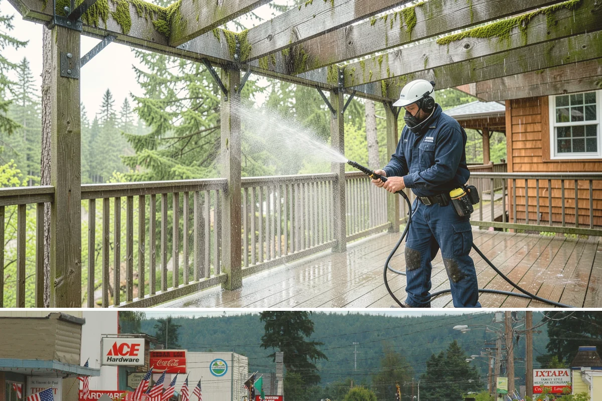 Garage Door Washing in Carnation, King County, WA - Spring is ideal for clearing the heavy cedar and cottonwood pollen that coats doors after a wet Northwest winter.