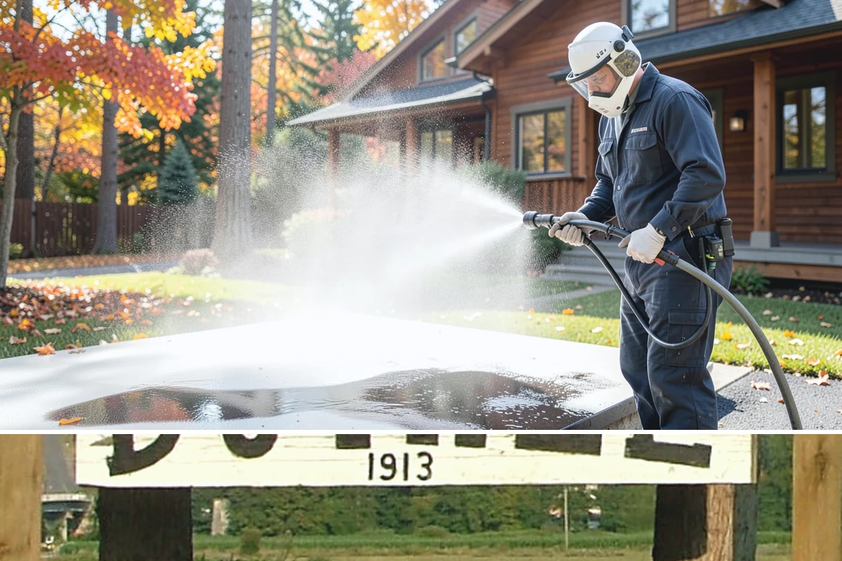 Garage Door Washing in Duvall, King County, WA - Spring is ideal for clearing the heavy cedar and cottonwood pollen that coats doors after a wet Northwest winter.